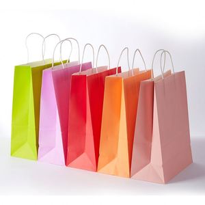 Sac en papier kraft brun de luxe, écologique, avec impression offset, pour supermarchés et boutiques, personnalisable - Product Image 1