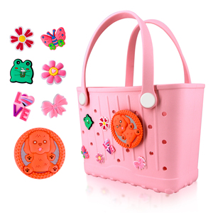 Sac de plage en EVA léger et imperméable pour enfants, sac de voyage en EVA pour l'extérieur, avec accessoires décoratifs - Product Image 4