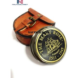 Boussole Nautique en Laiton, modèle Mary Rose London, 2,25 pouces, Portable, de Poche, Cadeau Marin avec Boîte, Cadran à Aiguilles, Randonnée - Product Image 4