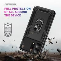Coque de téléphone blindée pour Samsung Galaxy S27 Pro S26 Ultra S25 Plus S24 FE, antichoc, avec anneau de support et protection de charnière, en plastique rigide