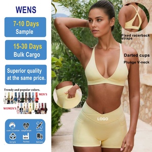 Women's Custom <b>Butt</b> <b>Lift</b> Fitness Yoga <b>Leggings</b> With High Impact Gym Bra Breathable and Quick Dry Workout Sports Suit - Product Image 1