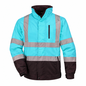 Veste de travail réfléchissante personnalisée, vêtements de sécurité haute visibilité, respirante, durable, en polyester, vêtements de travail en plein air - Product Image 2