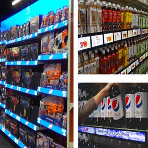 Écran numérique de bord de rayonnage P1.875mm sur mesure, écran en bande, affichage publicitaire LED étiré pour magasin de détail - Product Image 3