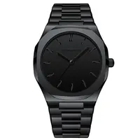 Top Brand Herren Luxus Sport Wasserdichte Edelstahl uhren Schwarz Japan Uhrwerk Quarz Armbanduhr Reloj de hombre