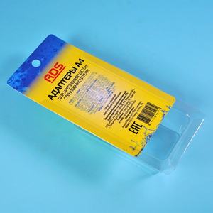 印刷された挿入カードが付いているカスタムクリアペットプラスチックスライディングブリスター包装箱 - Product Image 3