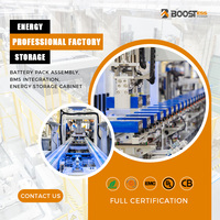 Système de stockage d'énergie au lithium-ion industriel et commercial BOOSTESS 241 kWh 105 kW IP54, armoire extérieure refroidie par air