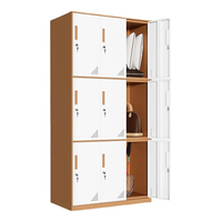 Armoire de rangement métallique extensible durable avec serrure à clé, design moderne pour bureau, école, atelier, maison, supermarché