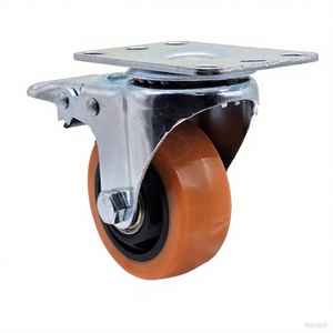 Hoch leistungs brems rollen PP 80kg Tragfähigkeit-Nicht markierende leise Schwenk räder Kugellager Langlebig für Möbel/Wagen/Paletten - Product Image 4