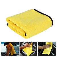 Prix d'usine 40cm x 60cm Serviette en microfibre Serviettes de nettoyage pour lavage de voiture Prix bon marché Serviette en microfibre