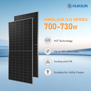 30 Jahre Garantie Solarmodule <span class=keywords><strong>Huasun</strong></span> HJT Großhandel China 700W 705W 710W 715W 720W N-Typ Panel für Hausstrom - Product Image 4