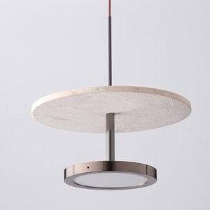 Huangdong Stone Pendant <b>Light</b> Led Adjustable Height For Home Tea Room Guesthouse Restaurant Bar Entryway Study - Product Image 3