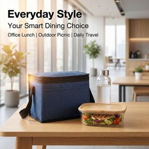 Wholesale Portable Insulated Lunch <b>Bag</b> Large Capacity Thermal Box <b>Bag</b> Waterproof Oxford Fabric for Office Picnic School - Product Image 2