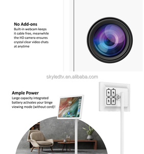 ทีวีสมาร์ทแอนดรอยด์ LED สีขาวขนาด 27 นิ้ว พร้อมหน้าจอสัมผัส กล้องในตัว หน้าจอเคลื่อนย้ายได้ รองรับการฉายภาพแบบอินเทอร์แอคทีฟสำหรับการออกกำลังกาย - Product Image 6