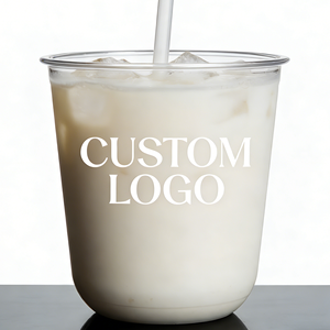 Gobelets ronds en plastique PP personnalisés et mignons pour jus, 12 oz, jetables, avec design personnalisé, diamètre 90 mm, impression UV - Product Image 3