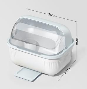 Escurridor de Platos con Tapa Extraíble para Encimera de Cocina, Bandeja de Almacenamiento para Platos, Tazas y Vajilla - Product Image 5