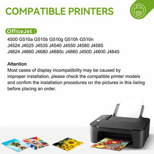 Cartouche d'encre <span class=keywords><strong>HP</strong></span> <span class=keywords><strong>901XL</strong></span> remise à neuf à haut rendement pour <span class=keywords><strong>HP</strong></span> Officejet J4500 J4524 J4530 J4540 J4550 J4580 J4585 J4624 J4640 J4660 - Product Image 2