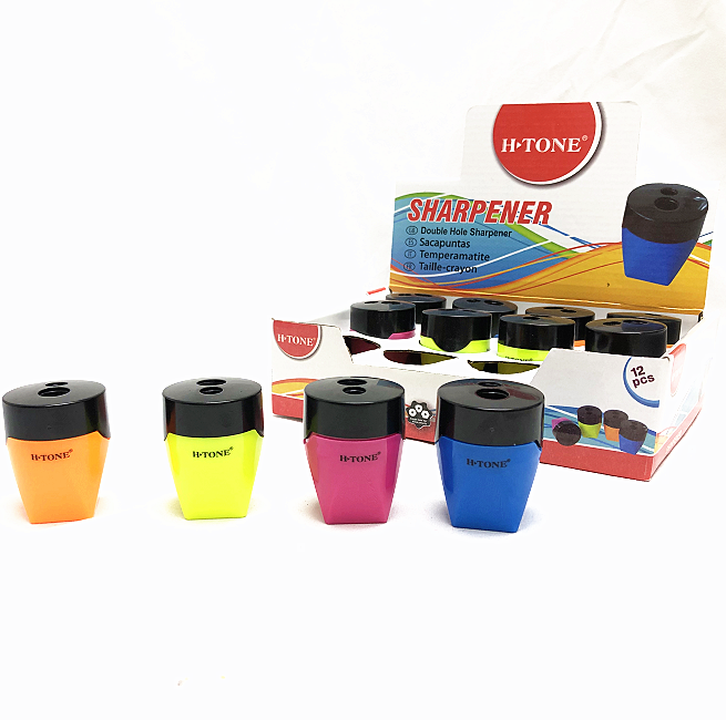OEM, печать логотипа, новые детские товары, точилка для карандашей с двойным отверстием