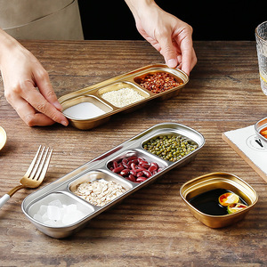 <span class=keywords><strong>Plato</strong></span> para Salsas con Tres Compartimentos, Bandeja para Salsas de Soja, <span class=keywords><strong>Plato</strong></span> para Salsas para Barbacoa - Product Image 5