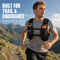 Gilet d'hydratation léger personnalisé OEM ODM pour la course à pied, respirant, pour trail et marathon, avec poches pour bidons souples