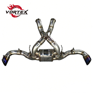 Escape Trasero Vortex de Acero Inoxidable con Válvula, Pulido Espejo, 1.5mm de Grosor para McLaren 540C 570S 570GT 3.8L 2015-2023, Control Remoto - Product Image 1