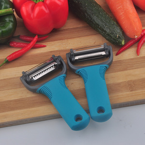 Éplucheur de légumes et de fruits en acier inoxydable au <span class=keywords><strong>design</strong></span> carré créatif avec manchon de protection - Product Image 4