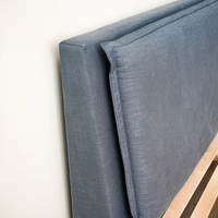 RH COSETTE Minimalistisches Modernes Eichenholz-Paneelbett, Anpassbare Größen, Multifunktionales Plattformbett für das Hauptschlafzimmer