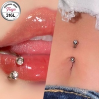316L Stainless Steel Ear Tragus Daith Stud Piercing C Rod Horseshoe Nose Hoop Septum Lip Ring Labret Septum Barbell Jewelry