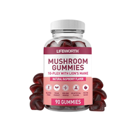 Supplément Nootropique de marque privée de bonbons aux champignons de l'Himalaya adaptés aux adultes de Lifeworth GMP OEM vente en gros