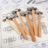 Marteau à tête sphérique en acier forgé avec manche en bois 1LB/2LB pour le travail des métaux et le rivetage