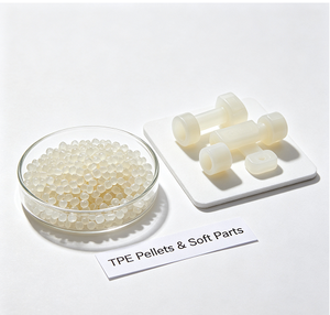 Granulés TPE EL250 25 Shore D, haute élasticité, résistants aux basses températures, matière première élastomère de qualité alimentaire - Product Image 1