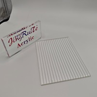 Plaque acrylique taillée au diamant pour cristaux de lustre de luxe - Plaque décorative haute transparence