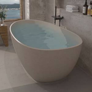 <span class=keywords><strong>Bañera</strong></span> de remojo de piedra travertino Artificial independiente, textura de <span class=keywords><strong>roca</strong></span>, superficie sólida, cómoda <span class=keywords><strong>bañera</strong></span> interior - Product Image 1