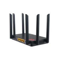 Routeur Internet sans fil WiFi OpenWrt direct usine avec 4 ports LAN, 4 ports GE, WiFi extensible et réseau 4G, routeurs Ethernet AC1200