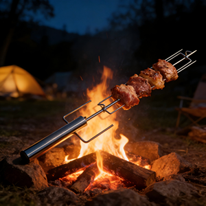 <span class=keywords><strong>Asador</strong></span> Giratorio Eléctrico Portátil de Acero Inoxidable con Motor para Barbacoa, Nuevo Modelo 2025, para Uso en Exteriores - Product Image 1