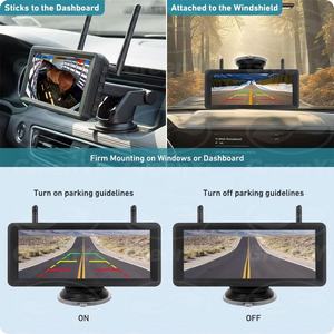 Caméra <span class=keywords><strong>de</strong></span> <span class=keywords><strong>recul</strong></span> <span class=keywords><strong>sans</strong></span> <span class=keywords><strong>fil</strong></span> magnétique à énergie solaire GreenYi avec écran IPS <span class=keywords><strong>de</strong></span> 7 pouces, système <span class=keywords><strong>de</strong></span> sauvegarde à double écran partagé pour camion, fourgonnette, camping-car - Product Image 3