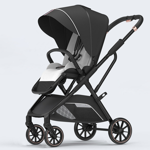 Poussette bébé convertible (assis/allongé), portable, 4 roues, cadre métallique, pliable, avec parasol, pour enfants de 0 à 4 ans, utilisation intérieure/extérieure - Product Image 4