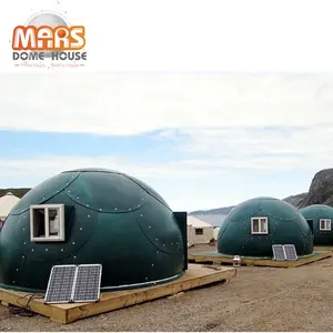 Off Grid Dobrável Tiny Prefab Dome Cabin Casas Para Camping Acessórios
