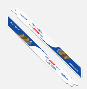 <span class=keywords><strong>Lame</strong></span> de <span class=keywords><strong>scie</strong></span> <span class=keywords><strong>sabre</strong></span> BIM M42 en cobalt de 225 mm (9 pouces) avec revêtement Ti <span class=keywords><strong>pour</strong></span> la coupe du <span class=keywords><strong>bois</strong></span> dur, du métal et des palettes - Product Image 2