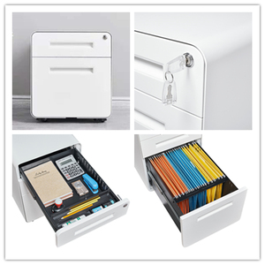 CE Steel Mobile Pedestal Modern Home <b>Storage</b> Furniture 2 Drawer Mobile File <b>Storage</b> <b>Cabinet</b> for Office Metal Mobile Pedestal - Product Image 6