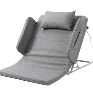 Electric <b>Bed</b> With Adjustable <b>Backrest</b> Gray Steel Frame <b>For</b> Elderly Care Bedroom Use - Product Image 4