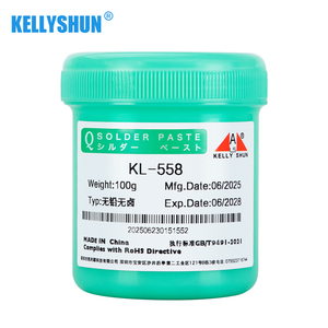 Pasta fundente de soldadura sin plomo KELLYSHUN, crema de pasta de soldadura de actividad de colofonia de larga duración, flujo de reparación de PCB BGA sin limpieza - Product Image 1