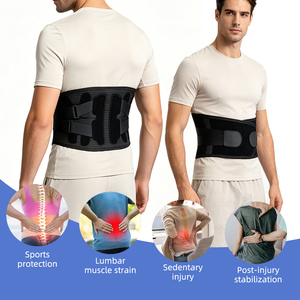 Cintura di Supporto Lombare Traspirante in Rete per Cura Domestica con Stecche in Acciaio, Sollievo dal Dolore, Ortopedica per Schiena e Vita - Product Image 4
