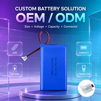 Paket Baterai Lithium Polymer LiPo 7.5V 10000mAh Isi Ulang Kustom OEM dengan Konektor 2 Pin untuk Elektronik Portabel