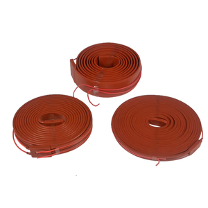 Harga pabrik grosir pemanas karet silikon 50 w 120v dari Drum 400x400mm 200x200.