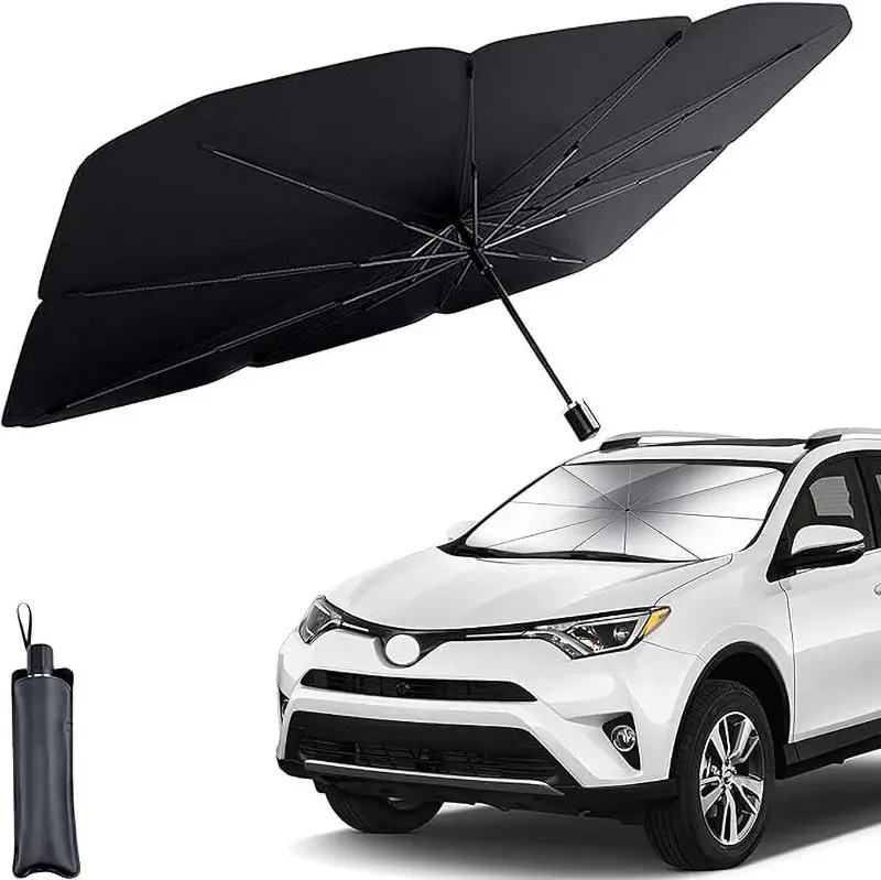 Parapluie de voiture de protection solaire UV pare-soleil pare-brise pare-soleil de voiture avant fenêtre latérale parapluie pour voiture