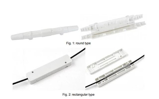 ABS Plastic Fiber Optic Accessorie 1 Core Waterproof Cable Joint Box For Protect Splice Tray