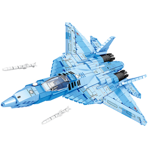 Juego de Ladrillos Técnicos MOC a Granel, SU-57, Avión de Combate Pesado Stealth, Partículas Pequeñas, Plástico ABS, Juguete de Construcción, Kit de Construcción - Product Image 1