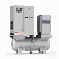 Compresseur à spirale sans huile APCOM, refroidi par air, stationnaire, 380V AC, machine industrielle