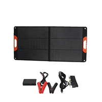 Panel Solar Plegable Monocristalino de 18V 100W con Logotipo Personalizado, Carga Rápida por USB, Fotovoltaico para Exteriores con Bolsa Plegable