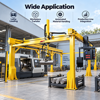 Manipulateur de treillis MRT de haute précision, robot portique entièrement servo pour le chargement, le déchargement et la manutention automatiques des pièces sur tour CNC